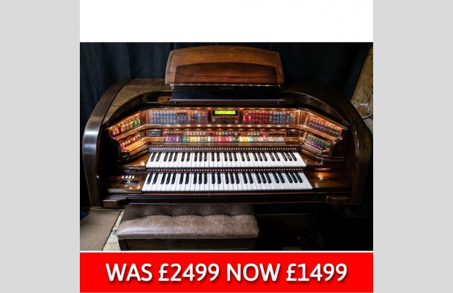 Lowrey Majesty DLX Cherry Organ, Used, SALE PRICE BARGAIN (SN:GENUOR) - Image 1